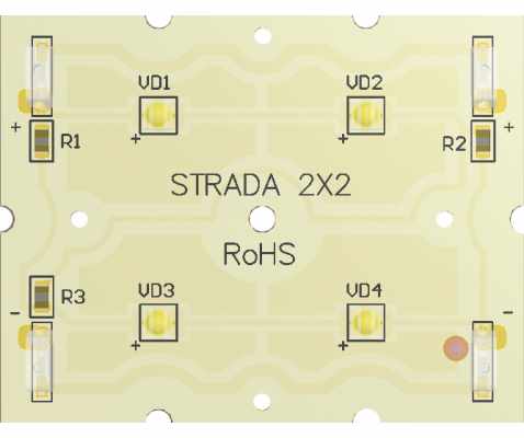 Светодиодный модуль Strada-2X2 (светодиоды SMD 3535)